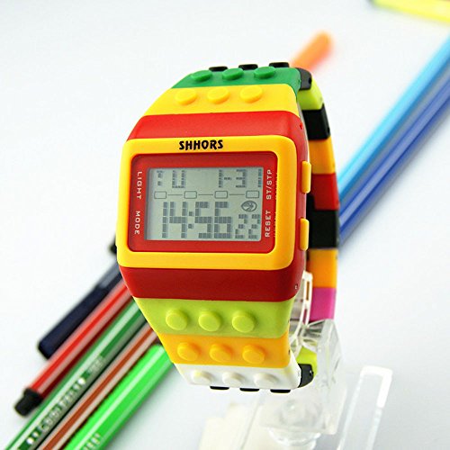 OWMEOT Unisex Colorful Digital Wrist Watch Life Waterproof Fashion (Coloful B)