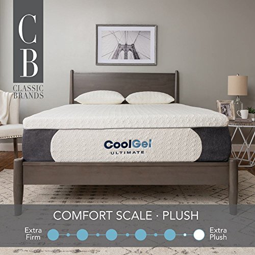 Classic Brands Cool Gel Ultimate Gel Memory Foam 14Inch Mattress with