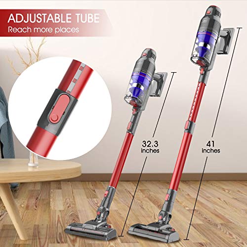 WOWGO Cordless Stick Vacuum Cleaner 20Kpa Powerful Suction Handheld