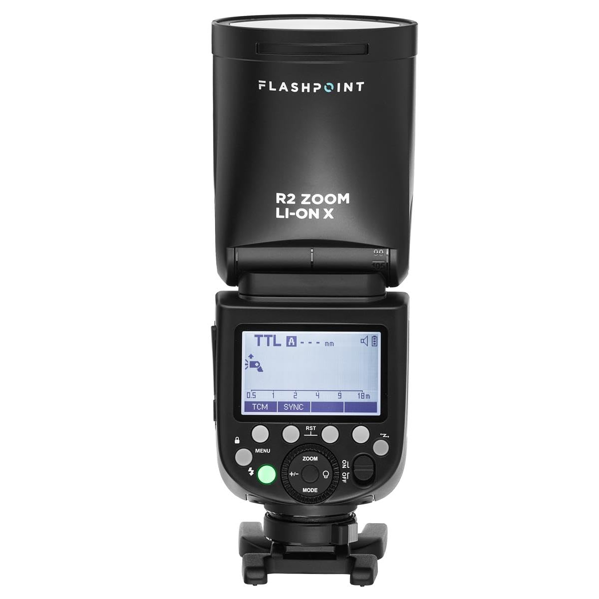 Flashpoint Zoom Li-on X R2 TTL On-Camera Round Flash Speedlight for Fujifilm (Godox V1) + Flashpoint R2 Pro Mark II 2.4 GHz Wireless Flash Trigger for Fuji
