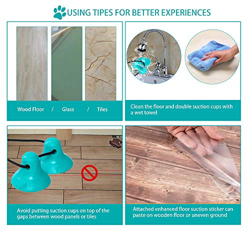 shuny Double Suction Cup Dog Chew Toy Tug of War Rope Toys for Aggressive Chewers Interactive Puppy Puzzle Toys Food Dispensing Toothbrush Teeth Cleaning Ball for Large Dogs