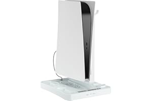 navor 3-in-1 Cooling & Charging Stand for PS5 Console and Compatible with PlayStation VR2, Dual Controller Charger Dock with 