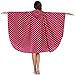 SaphiRose Unisex Rain Poncho Raincoat Hooded for Adults Women with Pockets (Pink Point)