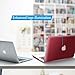 IBENZER Compatible with MacBook Pro 15 Inch Case 2015 2014 2013 2012 A1398, Hard Shell Case with Keyboard Cover for Old Version Apple Mac Pro Retina 15, Wine Red, R15WR+1