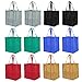 Lawei 12 Pack Reusable Grocery Bags, Large Shopping Bags with Reinforced Handle, Heavy Duty Foldable Grocery Tote Bags, 2 Pieces of Each Color (6 Assorted Colors)