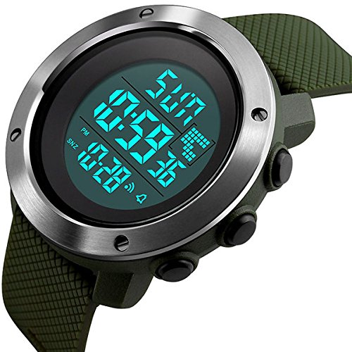 MODIWEN Fashion Couple Outdoor Sports Wrist Watches with LED Electronic Military Watch Clock
