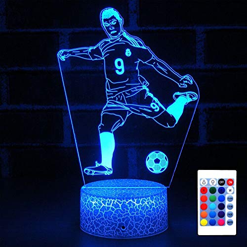 HYODREAM Football Night Light European Champions Cup Decor Lamp for Foot Ball Player Lovers, Perfect Gifts for B oys