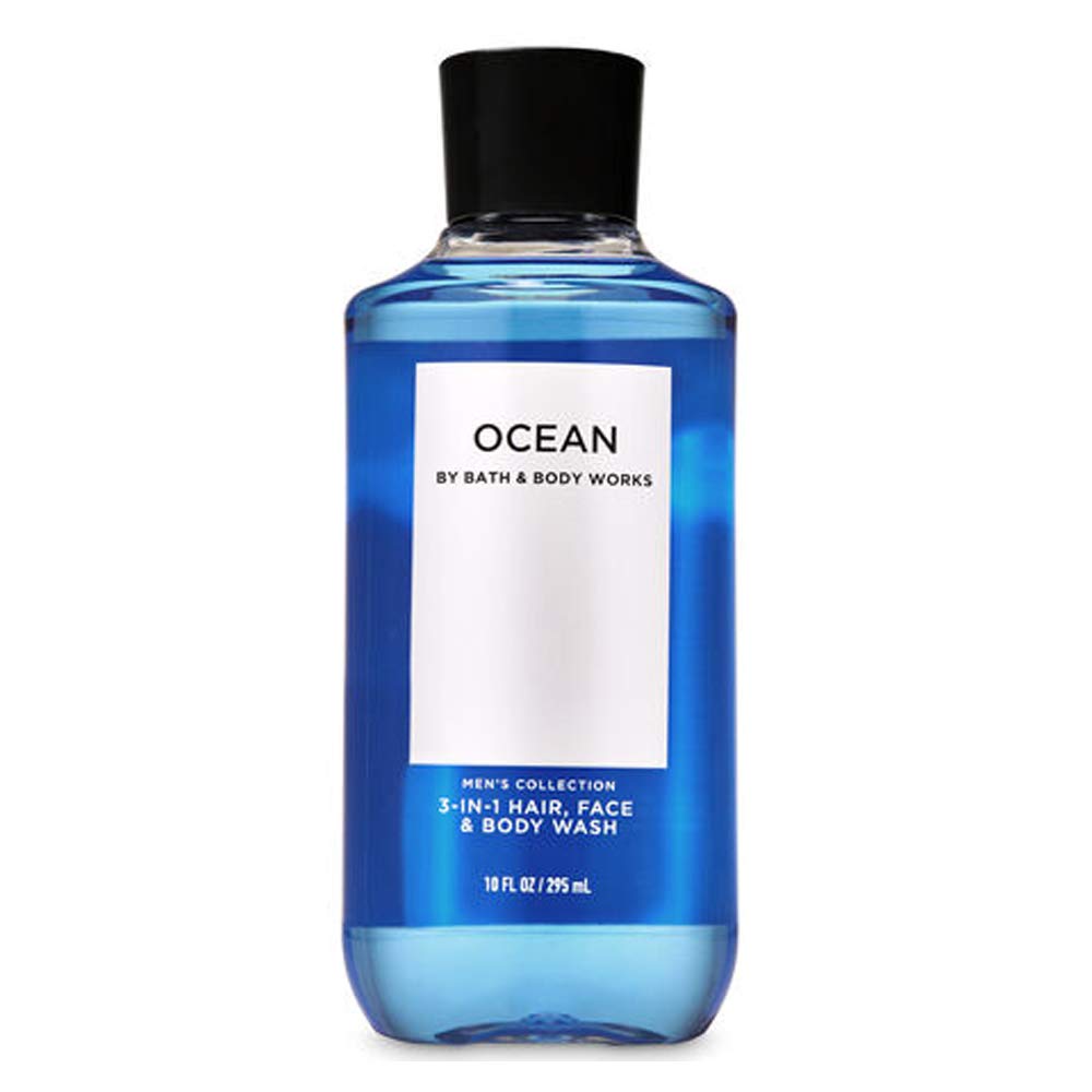 Bath and Body Works 3 Pack 2-in-1 Hair + Body Wash Freshwater, Graphite and Ocean. 10 Oz. : Beauty