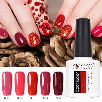 Amazon Com 5pcs8ml Gel Nail Polish Soak Off Uv Led Gel Varnish Amazon Com 5pcs8ml Gel Nail Polish Soak Off Uv Led Gel Varnish