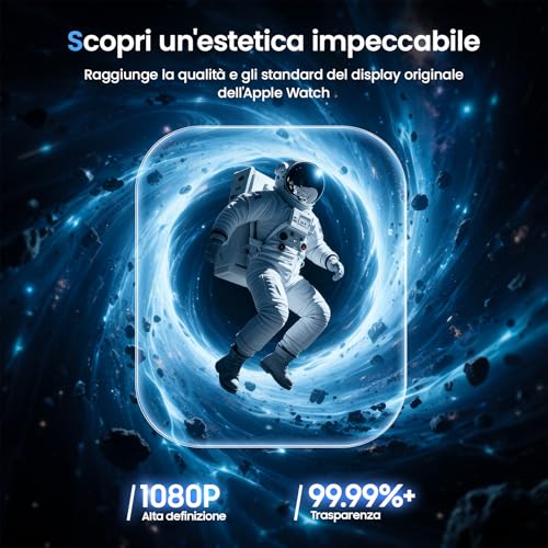 UniqueMe for Apple Watch Series 11/10 46 mm Screen Protector – 4 Pieces EPU Film, Full Coverage, Bubble Free, HD Transparent, Self Healing Screen Protector for iWatch 46 mm