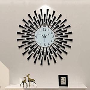 WgYoo Kristal 3D Huis Decoratie Arabisch Aantal Stil Klok Decoratie Ontwerp Gebruik Huis Keuken Slaapkamer Eetkamer…