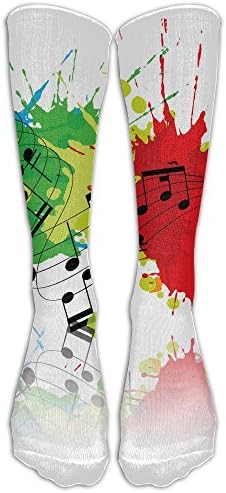 Musical Note Music Nylon Knee Socks Sexy Stretchability Nurses Compression Socks Laides