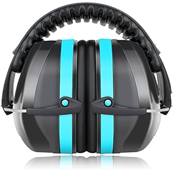 Fnova 34dB Highest NRR Safety Ear Muffs - Professional Ear Defenders for Shooting, Adjustable Headband Ear Protection/Shooting Hearing Protector Earmuffs Fits Adults to Kids