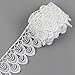 Yontree Floral Venise Lace Applique Bridal Wedding Applique White 3 yards