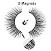 Magnetic Eyelashes and Eyeliner Kit, 5 Pairs of Natural Soft False Eyelashes and Delicate Smooth Eyeliner, Thick Curly Lashes with Waterproof Texture, Easy to Wear and Reusable.