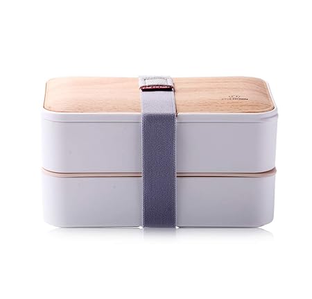 Gao e xiao pu Microondas calefacción Fiambrera Doble Cuadrado ...