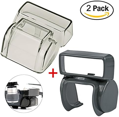 [2-Pack]DJI Spark Gimbal Lens Cover and Lens Hood Accessories,Hapurs Camera Lens Cover Cap Gimbal Protector with Sun Shade Lens Hood Glare Guard for DJI Spark