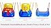 Littlefun 3-in-1 Infant to Toddler Upgrade Swing Anti-flip Snug & Secure Detachable Children Outdoor Play Patio Garden Amusement Park Equipment Bonus Mini Cars Gifts(Color:Blue Chair)