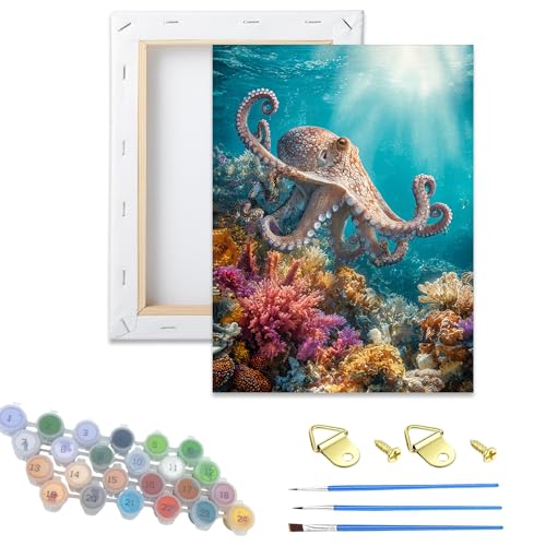 Octopus in Coral Reef