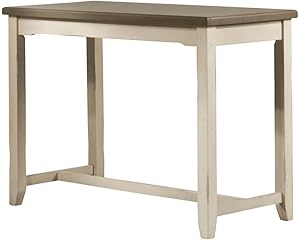 Hillsdale Furniture Hillsdale Clarion Side, Distressed Gray/Sea White Counter Height Table