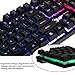 NPET K10 Wired Backlit Floating Gaming Keyboard, Mechanical Feeling Rainbow Illuminated Gaming Keyboard for PC, Laptop, Computerthumb 4