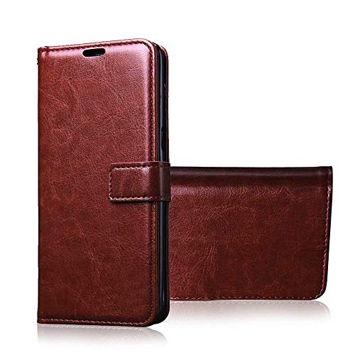 Bracevor Flip Cover Leather Finish Case for Realme C2 | 360 Degree Protection | Foldable Stand | Wallet Card Slots | Inn
