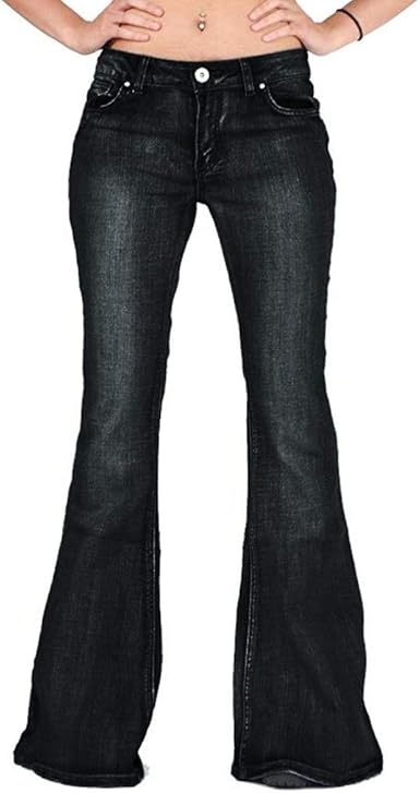 stretchy wide leg jeans