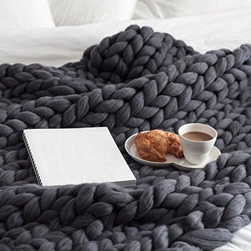 Chunky Cat Bed Dog Mat Chunky Knit Pet Bed Chunky Photo Prop Baby Blanket Arm Knit Blanket Sofa Throw Blanket Bulky Giant Knit Blanket Special Gift 20"x20"
