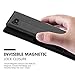 Cadorabo Book Case Compatible with Sony Xperia X Compact in Night Black - with Magnetic Closure, Stand Function and Card Slot - Wallet Etui Cover Pouch PU Leather Flip