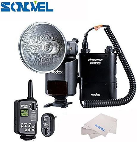 SONOVEL Godox Witstro AD360 360W External Portable Flash Light Speedlite with PB960 Lithium Battery Pack and FT-16 16 Channels Wireless Remote Flash Trigger for DSLR Camera