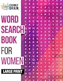 Word Search Book for Women: Unique Large Print Activity Puzzle Books for Adults and Seniors; Inspirational and Relaxational Games and Gifts by Chunky Brain