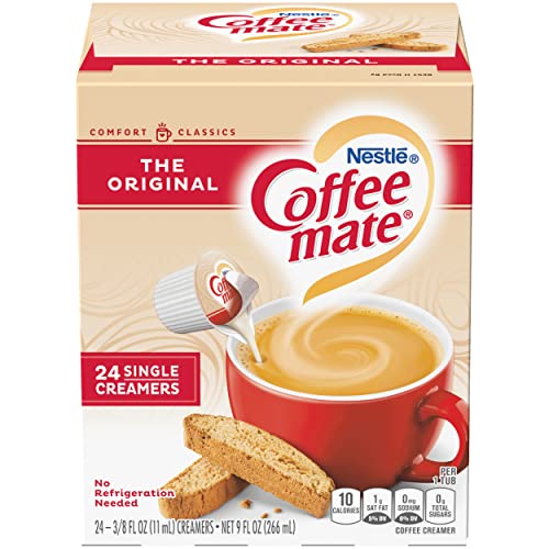 COFFEE-MATE COFFEE CREAMER LIQUID SINGLES, ORIGINAL, 24 COUNT (PACK OF 4)