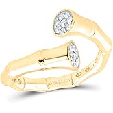 Jewels By Lux 14K Yellow Gold 1/6Cttw Natural Diamond Fashion Ring