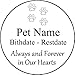Personalized Pet Memorial Step Stone 11