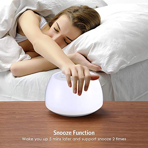 Smart Alarm Clock Sleep Aid Night Light with Bluetooth Speaker, Smart