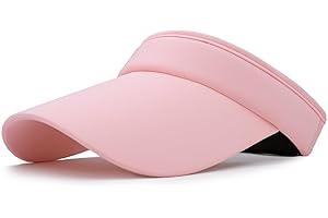 Meilzer Visor Hats for Women/Men Sun Protection UPF 50+ Wide Brim Sport Hats Adjustable Empty Top Cap for Golf, Running