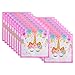 Unicorn Beverage Lunch Napkins - FZR Legend Sparkle Unicorn Themed Party Supplies | 6.7 x 6.7 Inches Folded | Unicorn Birthday Party Decorations for Girls and Baby Shower - Gold Pink (50 ct)