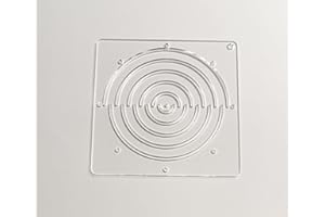 MEYA Acrylic Sashiko Stencil,Sashiko Embroidery Pattern,Quilt Stitch Mold,Small Needle Embroidery for Manual DIY Tool Template (Half Circle)