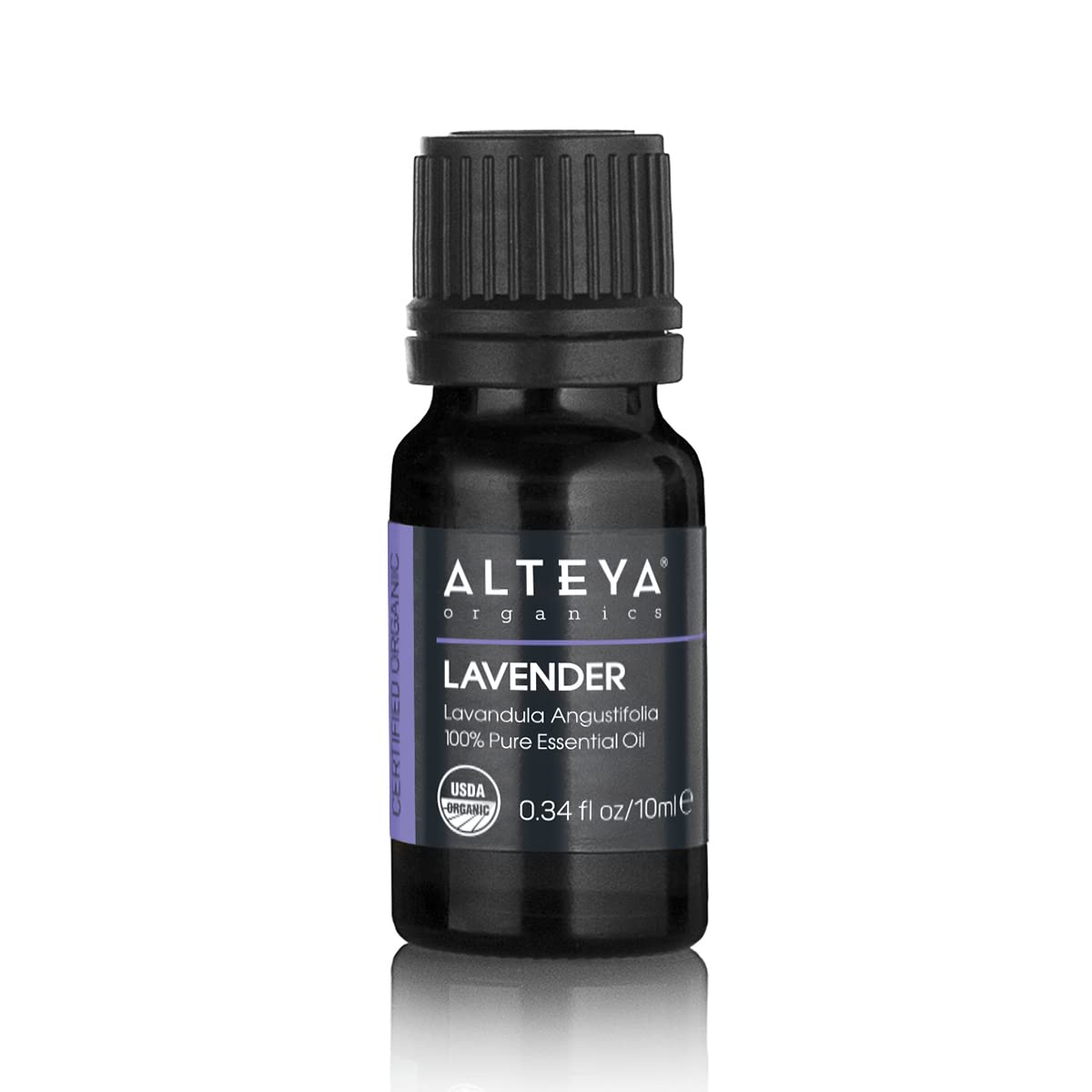 Alteya Organic Lavender Oil (Lavandula Angustifolia) 10 ml - 100% USDA Certified Organic Pure Natural Lavender Essential Oil Sold Directly by The Lavender Grower and Distiller Alteya Organics