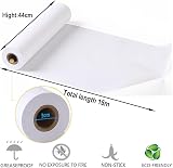 LANYOTA Drawing Paper Roll 44cm x 15m White Recycled Art Paper view 2