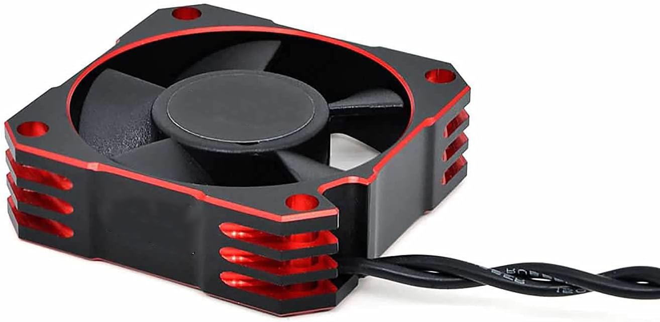 MACHSWON Motor Cooling Fan 35mm Metal Cooling Fan Motor for 1/10 1/12 1/8 RC Car Brushless Motor 21000RPM