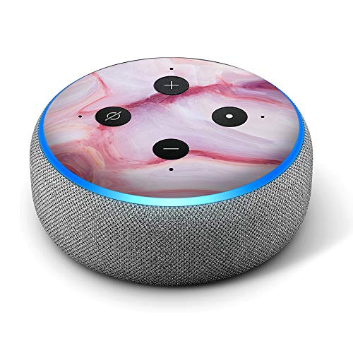 Pink Stone Marble Geode - Vinyl Decal Skin Compatible with Amazon Echo Dot 3rd Generation Alexa - Decorations for Your Smart Home Speakers, Great Accessories Gift for mom, dad, Birthday, Kids