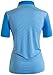 CLOVERY Women's Polo Shirts Stripe Pattorn Short Sleeve Shirt