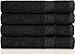Utopia Towels Cotton Hand Towels, 4 Pack Towels, 600 GSM, Black