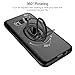 Dairnim Galaxy S8 Plus Case, Dual Layers Shockproof Impact Protection 360 Degree Rotating Ring PC and TPU Support Magnetic Car Mount Holder Case for Samsung Galaxy S8 Plus 6.2 inch, Black