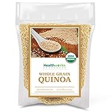 Healthworks Quinoa White Whole Grain Raw Organic (80 Ounces / 5 Pounds) | Protein, Fiber & Iron | Peruvian Origin | Rice & Pasta Substitute