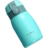 Mini 7 oz Stainless Steel Water Bottle, Small Vacuum Insulated Water Bottle Leakproof Sport Tumbler Cup Hot and Cold Water Bottle for Women Girls Kids Gift Milk Tea Lunch (Blue)