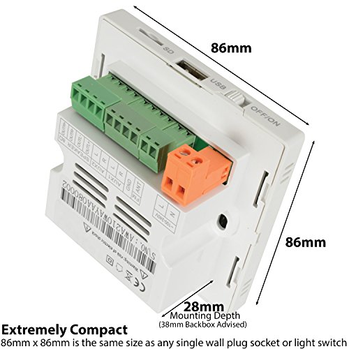 Smart Home Wall Amp 4x Ceiling Speaker Kit 4x 80w Moisture