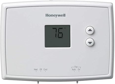 Amazon Com Honeywell Rth111b1024 4 3 4 X 3 3 8 X 1 1 8 White Digital Non Programmable Thermostat Kitchen Dining