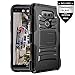 LG V20 Case With Tempered Glass Screen Protector,IDEA LINE(TM) Heavy Duty Armor Shock Proof Dual Layer Holster Locking Belt Swivel Clip with Kick Stand - Black